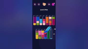 Get Color Level 5966 #watersortpuzzle #colorgames #watersortgame #watersort