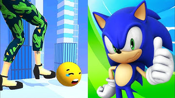 Sonic Dash Boom vs Tippy Toe 3D - Android,ios Gameplay Walkthrough All Levels Game EP1