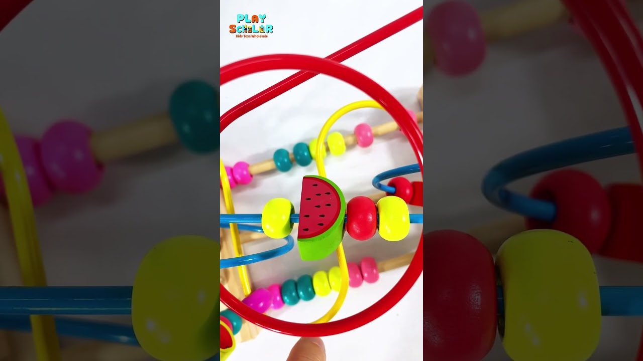Cartoon fruit beads to train children's hand-eye coordination