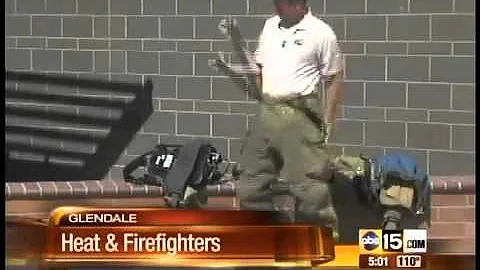 Valley firefighter treated for heat exhaustion