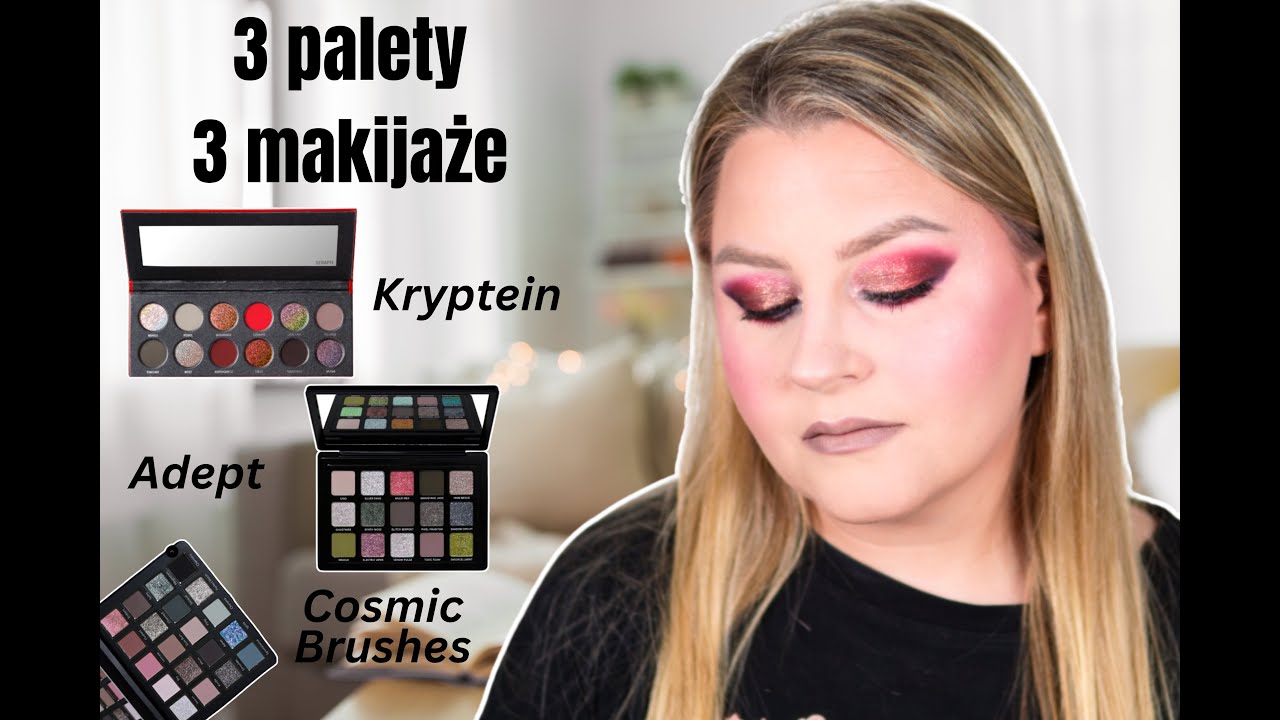 3 palety 3 makijaże 🐦‍⬛ Cosmic Brushes Smoulder, Adept Rhnull, Kryptein Seraph