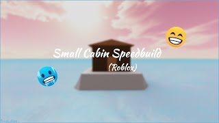 Small Log Cabin on a Little Snow Hill | Roblox Studio Speed Build (No Interior)