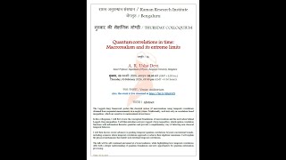 THURSDAY COLLOQUIUM | Quantum correlations in time: Macrorealism and its extreme limits