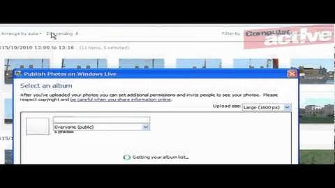 Share photos with Windows Live Photo Gallery