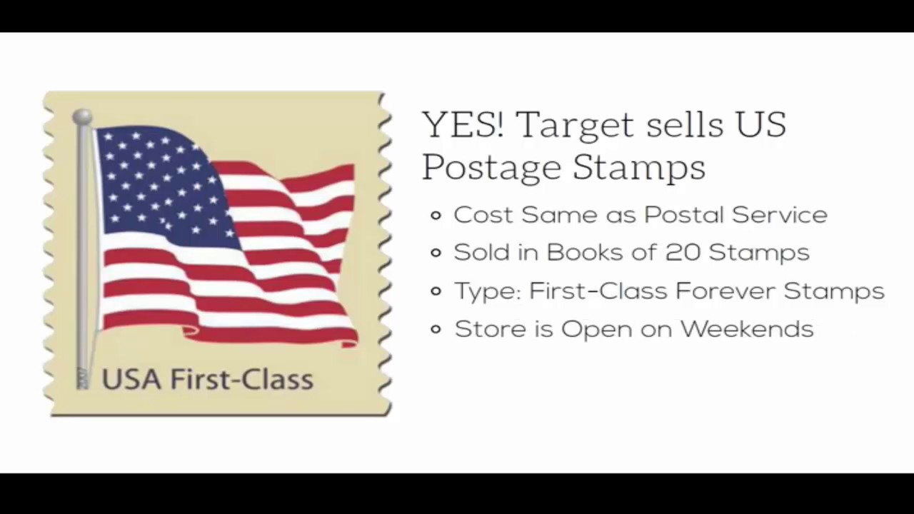 does target sell postage stamps