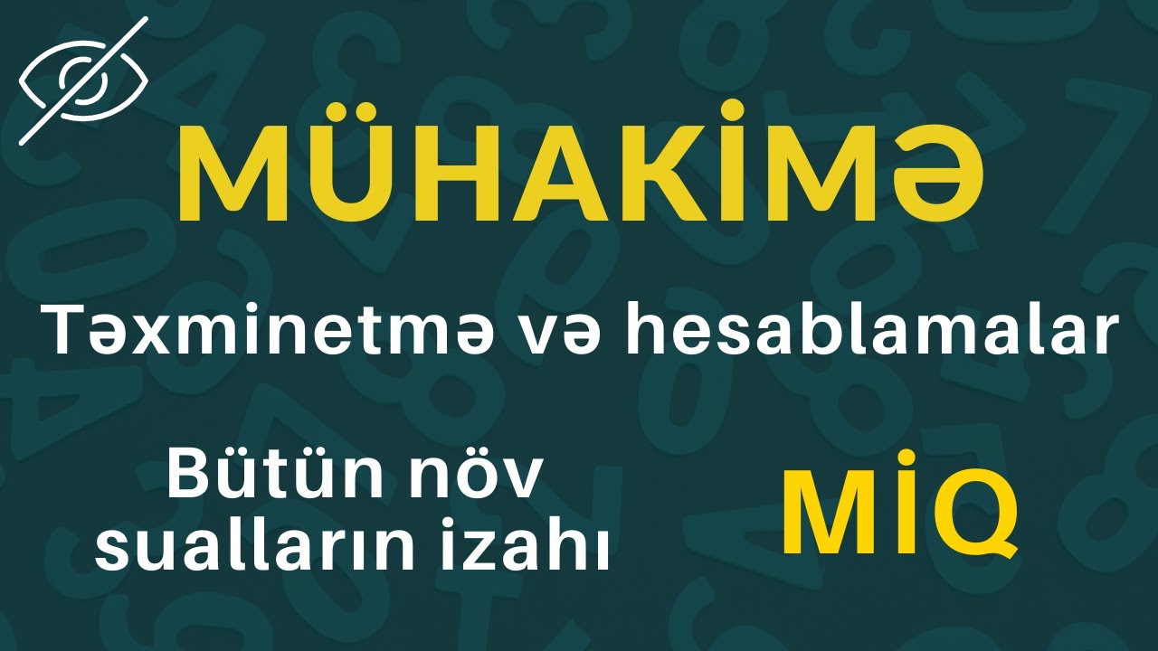 mühakimə