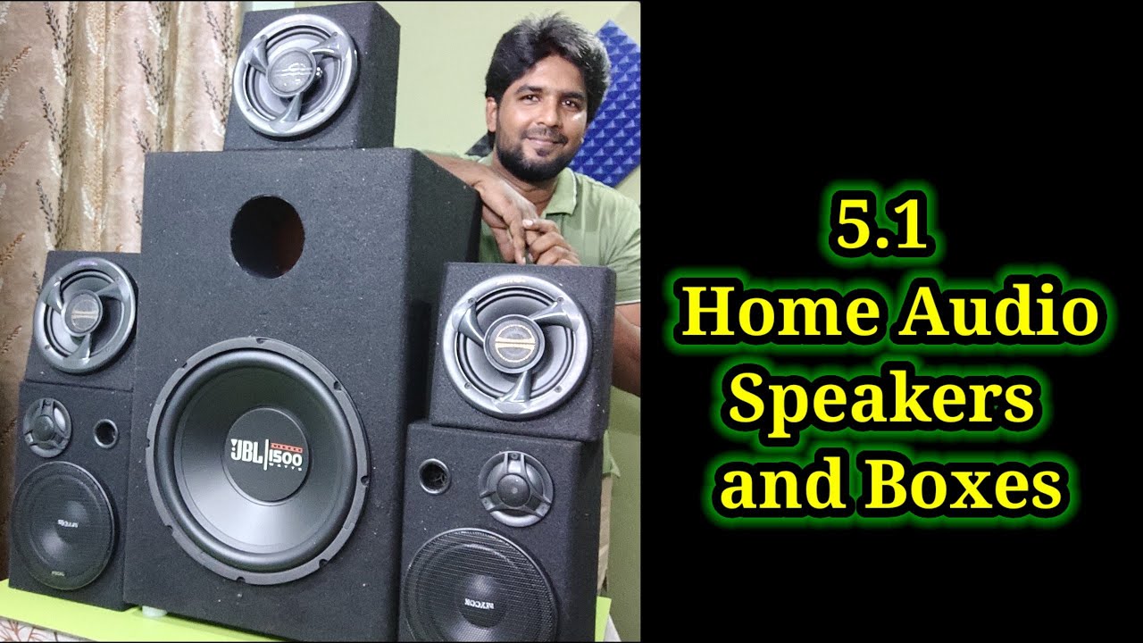5.1 home audio speakers and boxes JBL subwoofer worldtech geesonic