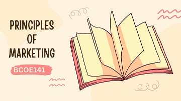 BCOE141 | PRINCIPLES OF MARKETING  | IGNOU |
