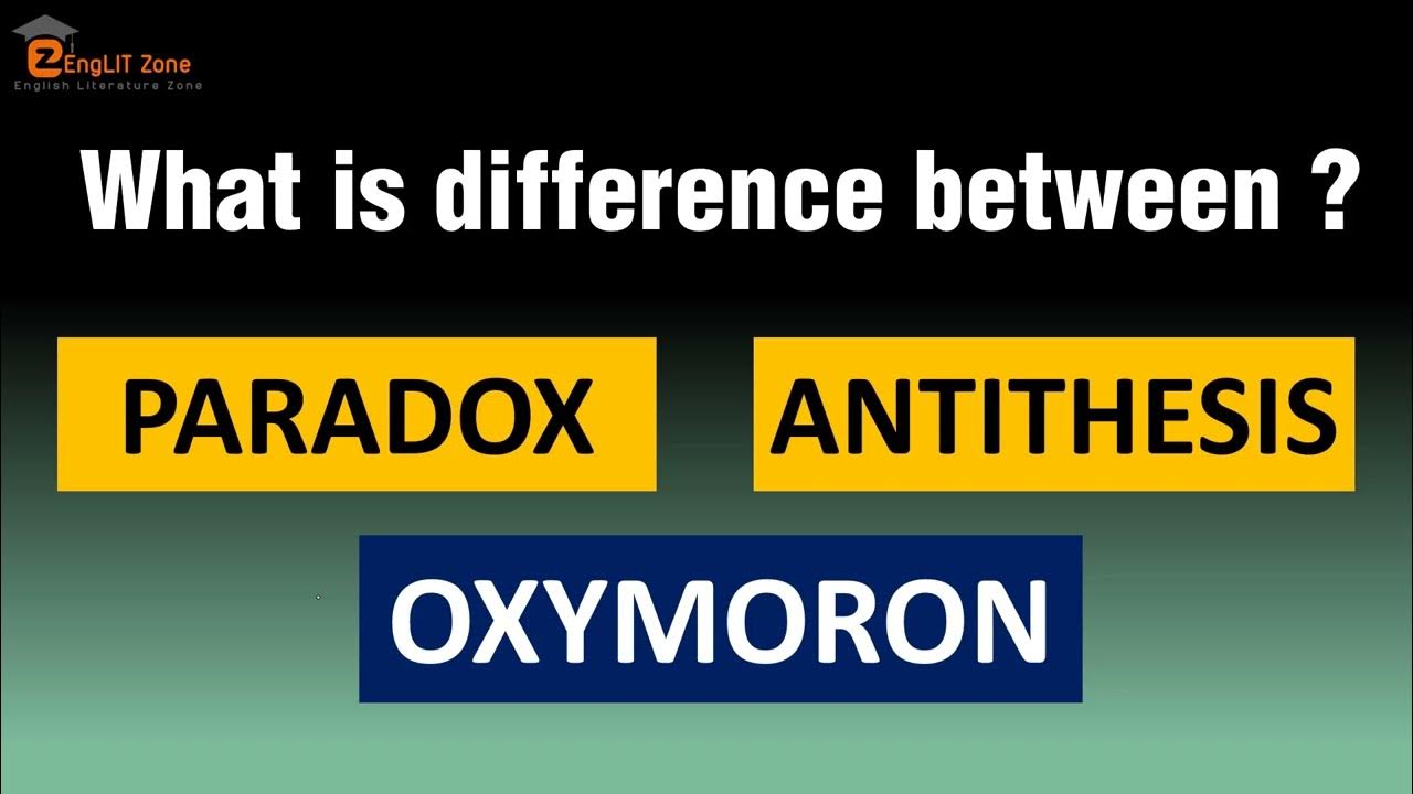 oxymoron x antithesis