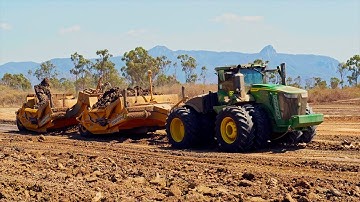 KTec 1228 Tandem Configuration Scrapers: Earthworks in Townsville, QLD