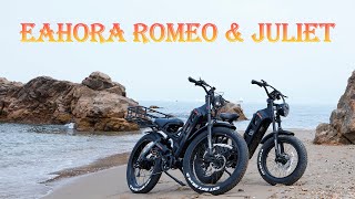 Eahora Romeo 1000w/1200w 60A Electric Bike 26 inch Fat Tire Air rear shock absorber