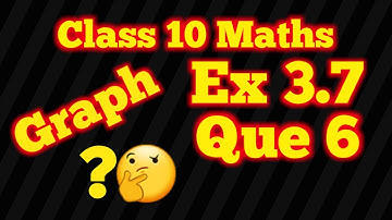 Pair of Linear Equations in Two Variables, Chapter 3, Ex 3.7, Que 6, CBSE, NCERT, Class 10, Maths,
