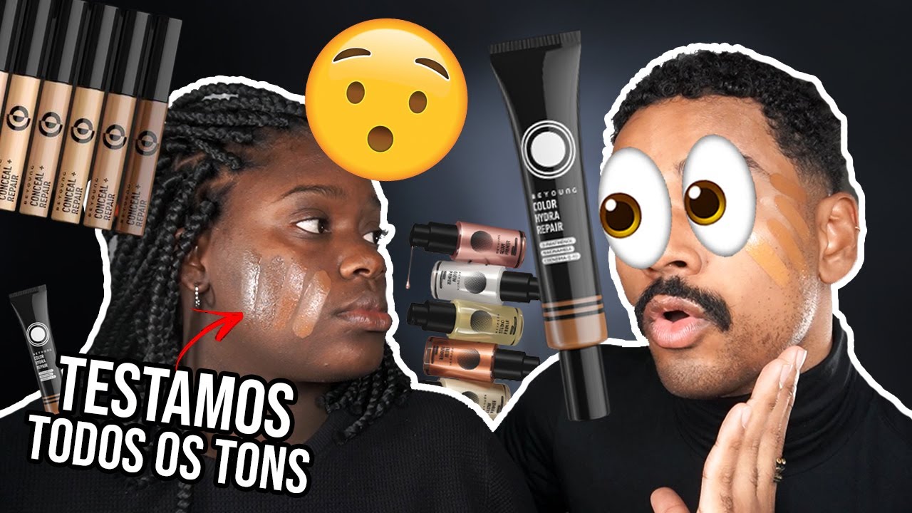 A BEYOUNG LANÇOU ESSAS BASES PARA PELE NEGRA E... RESENHA COMPLETA 