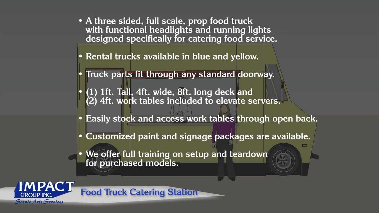 Full Scale Prop Food Truck - Catering Station