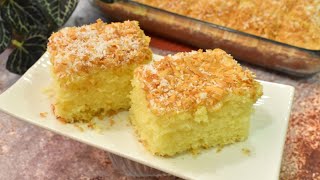 This is not a cake but a real fluffy cloud.  Cook and enjoy this yoghurt and custard cake.