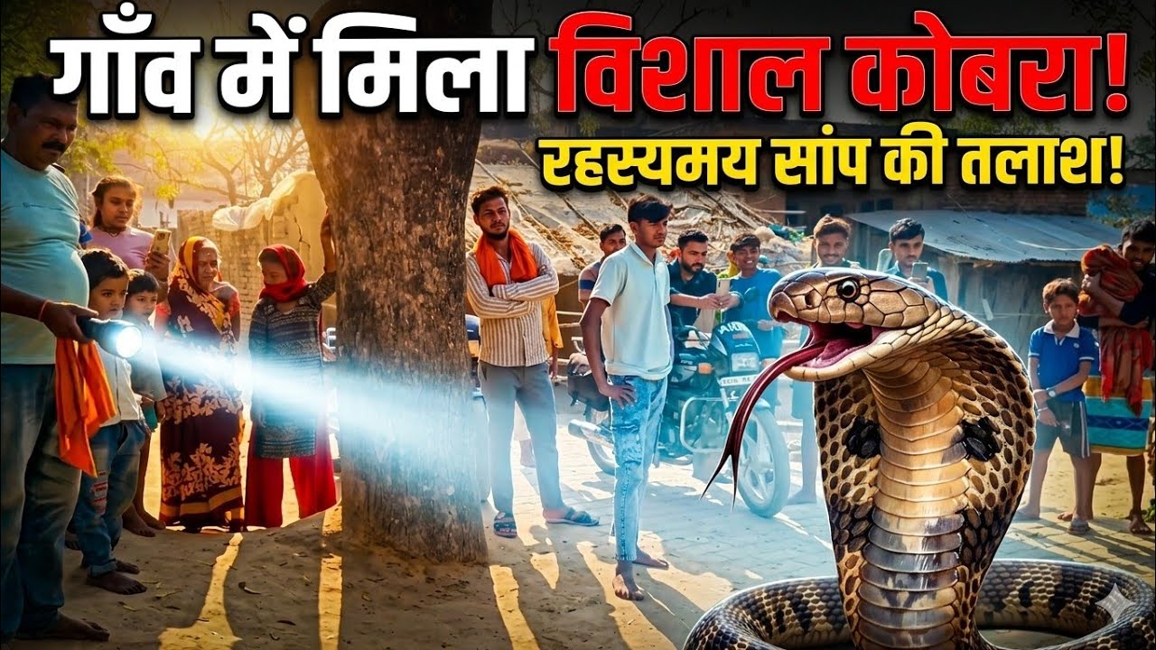 1️⃣ कालिया नाग का खतरनाक रेस्क्यू 😱 देखते ही लोगों की भीड़ जम गई! राजा भैया के क्षेत्र भदरी 