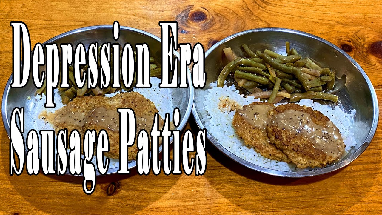 Depression Era Meatless Sausage Patties YouTube
