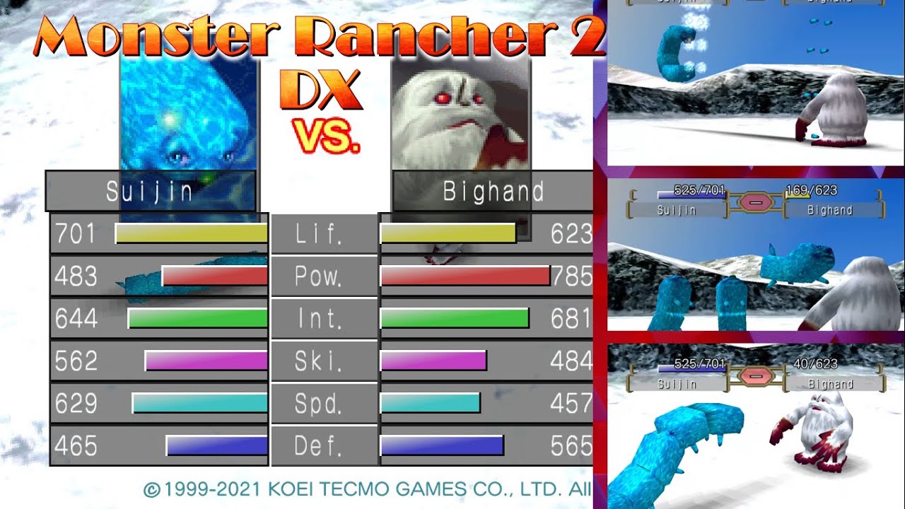 Suijin (Liquid Cube) enounters Bighand at Papas Errantry in Monster