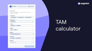 How to calculate your total addressable market (TAM) with the Cognism TAM calculator