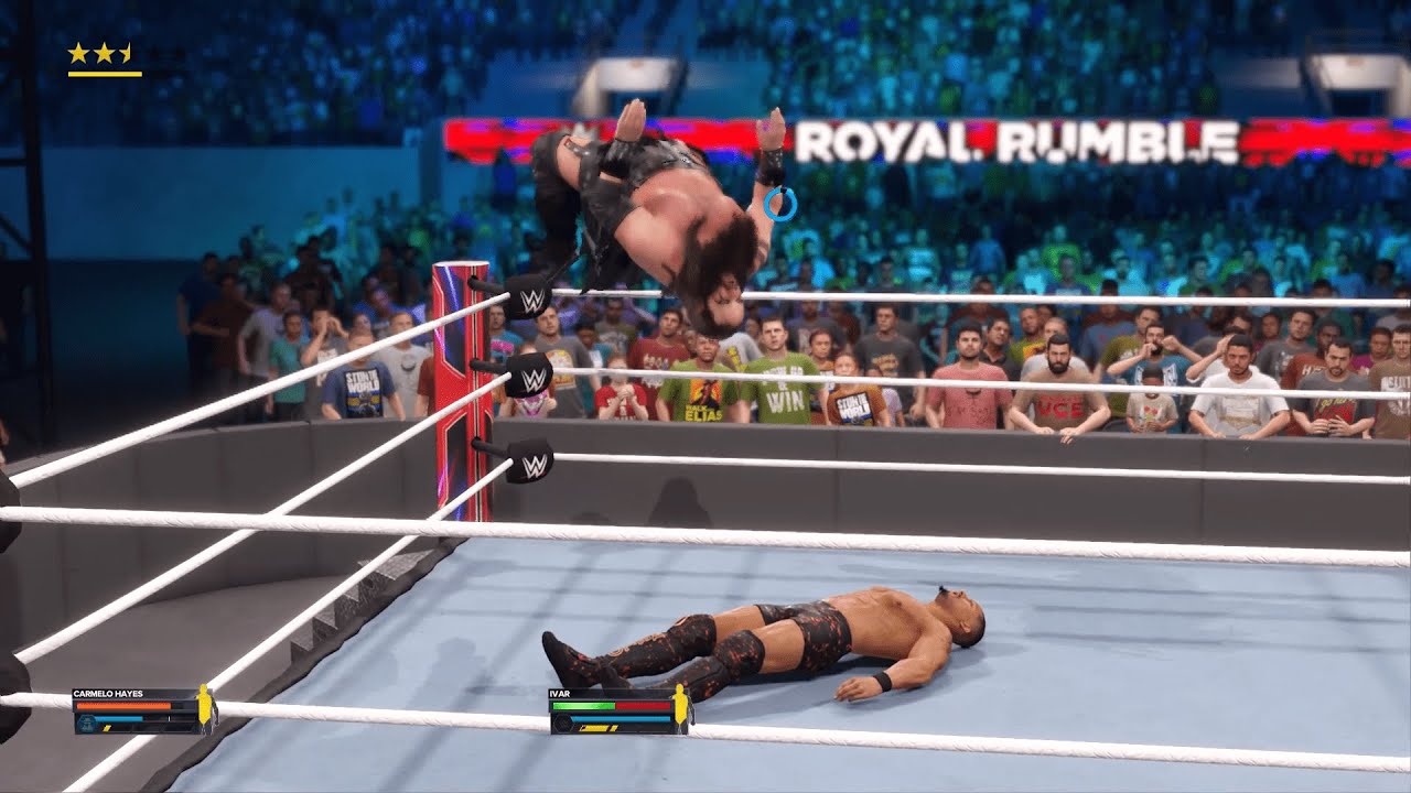 WWE I 2K24 I ROYAL RUMBLE I MATCH II 10-MAN #rko - YouTube