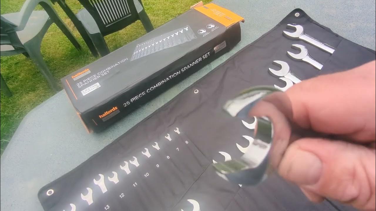 Halfords Advanced spanner set YouTube