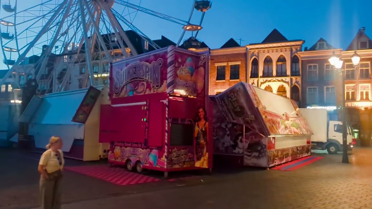 Kijken bij de Opbouw kermis 's-hertogenbosch 2025 #kermis #funfair 