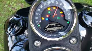 18+ Harley  Softail change  mph to kph