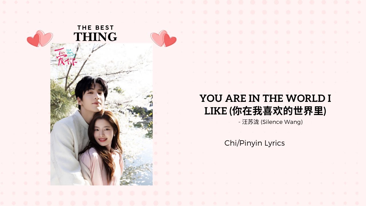 You Are In The World I Like (你在我喜欢的世界里 ) - Silence Wang | The Best Thing OST | Chi/Pinyin Lyrics