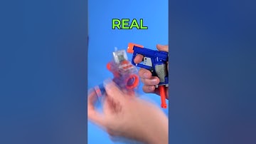 3d printed NERF dart vs real