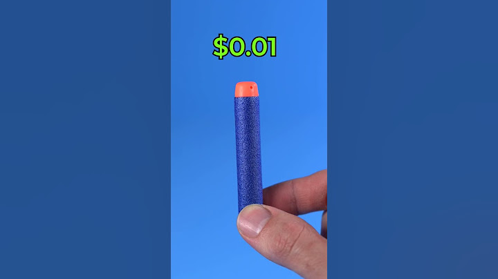 3d printed NERF dart vs real