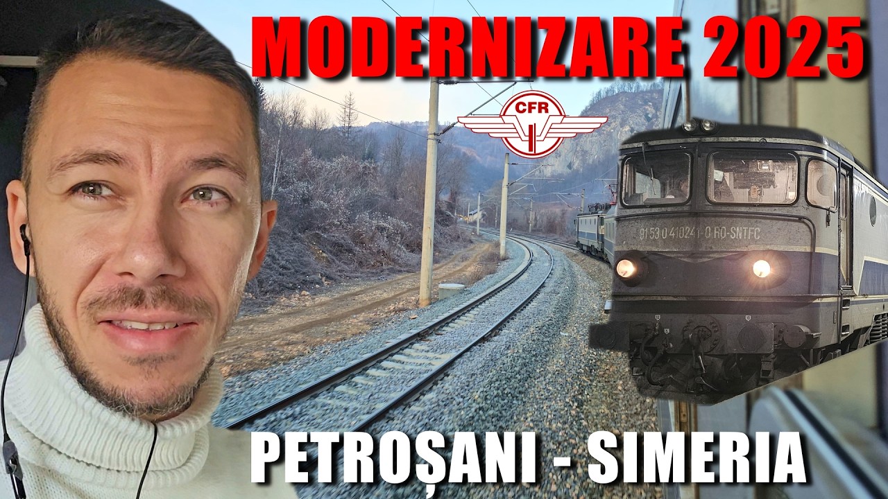 🚆 Modernizare CFR 2025: Cum arată linia Petroșani - Simeria din trenul de noapte?