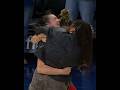 Bridget Carleton getting hugs from former teammates