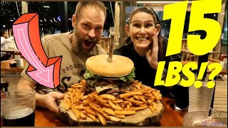 Massive TEAM 15 LB BURGER CHALLENGE!!! Molly Schuyler eats ~ mom vs food ~ impossibly huge!