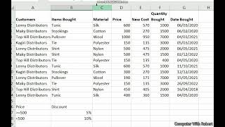 Celebrity Spreadsheets Practical Exam Episode 13 | Ms Excel | Uniform Distributors Workbook Profile