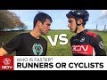 Running Vs. Cycling | Who Is Faster - GCN Or GTN?