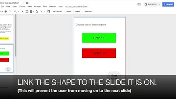 How to stop Google Slides from auto-advancing when you click on them