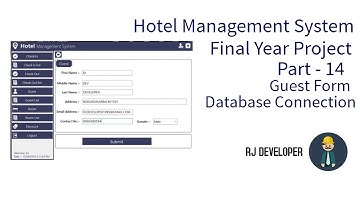 Hotel Management System | Final Year Project | Flat Design UI - Part 14