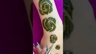 نقش حنه ورد جوري سهل Very beautiful front hand mehndi design | Easy & simple mehndi design | mehndi.