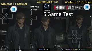 Winlator 11 Official Vs Gamehub 5.1.0 Vs Winlator Bionic Ludashi