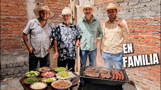 Cocinando CARNE ASADA con MI PAPÁ Y MIS HERMANOS GERA Y MIGUE