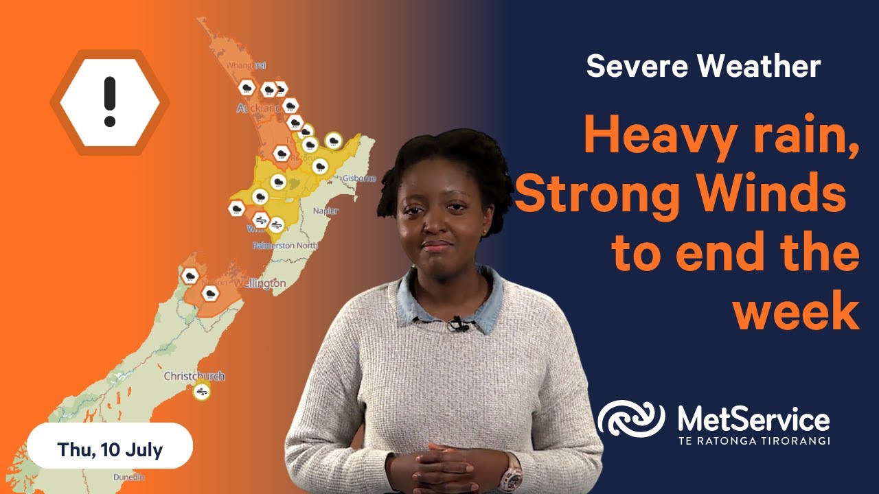 NZ Severe Weather Update - Thursday 10th July 2025 - YouTube