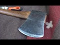 How to sharpen an Axe in the Field - rare HYTEST Forester.