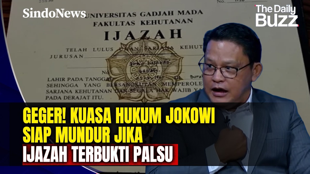 Kuasa Hukum Jokowi Siap Mundur Jika Ijazah Terbukti Palsu, Berani Lawan? | Sindo Trending