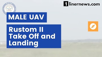UAV Rustom II | DRDO | Autonomous Take Off and Landing (ATOL)| GAGAN Satellite system | 1 Liner News
