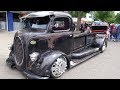 1938 Ford COE mid engine custom with air ride, dually Alcoa 10 lugs, and faux patina