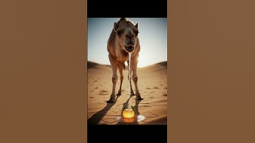 Camel saves apple plants from dying out by watering them.. ! #ai #plants #save #water #cartoon#facts