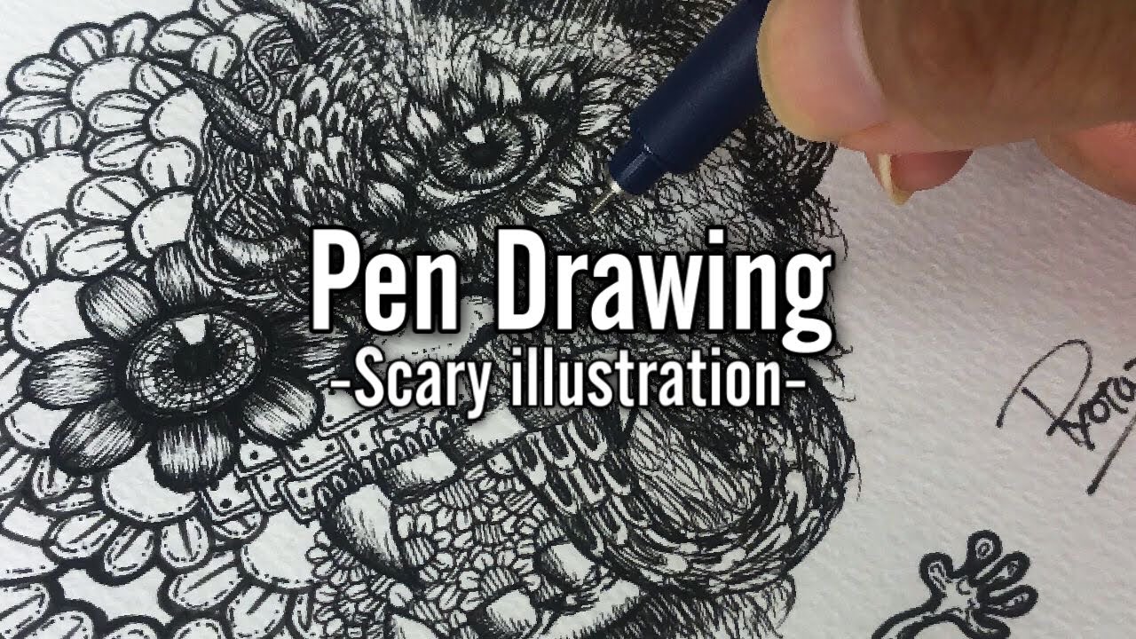 ペン画】初心者でも簡単!!独学で絵が上手くなるには永遠に絵を描き
