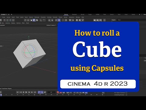 How to roll a cube using Cinema 4D 2023  @MaxonVFX