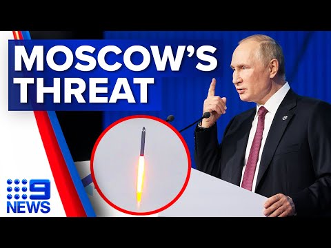 Moscow threatening to strike US satellites in space | 9 News Australia 1 Moscow threatening to strike US satellites in space | 9 News Australia thumbnail