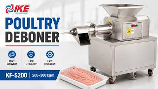 Poultry Meat Deboner Machine Working Process | IKE KF-S200 Meat Recovery Solution